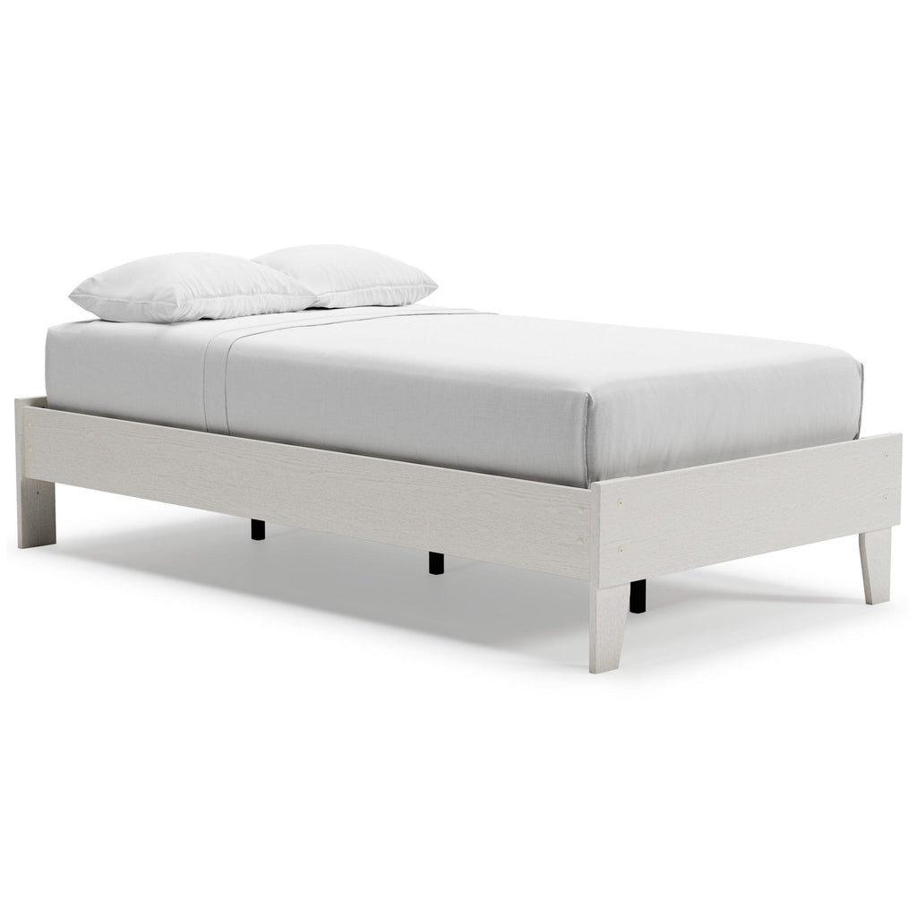 Vaibryn Panel Platform Bed - Oak & Sofa Liquidators