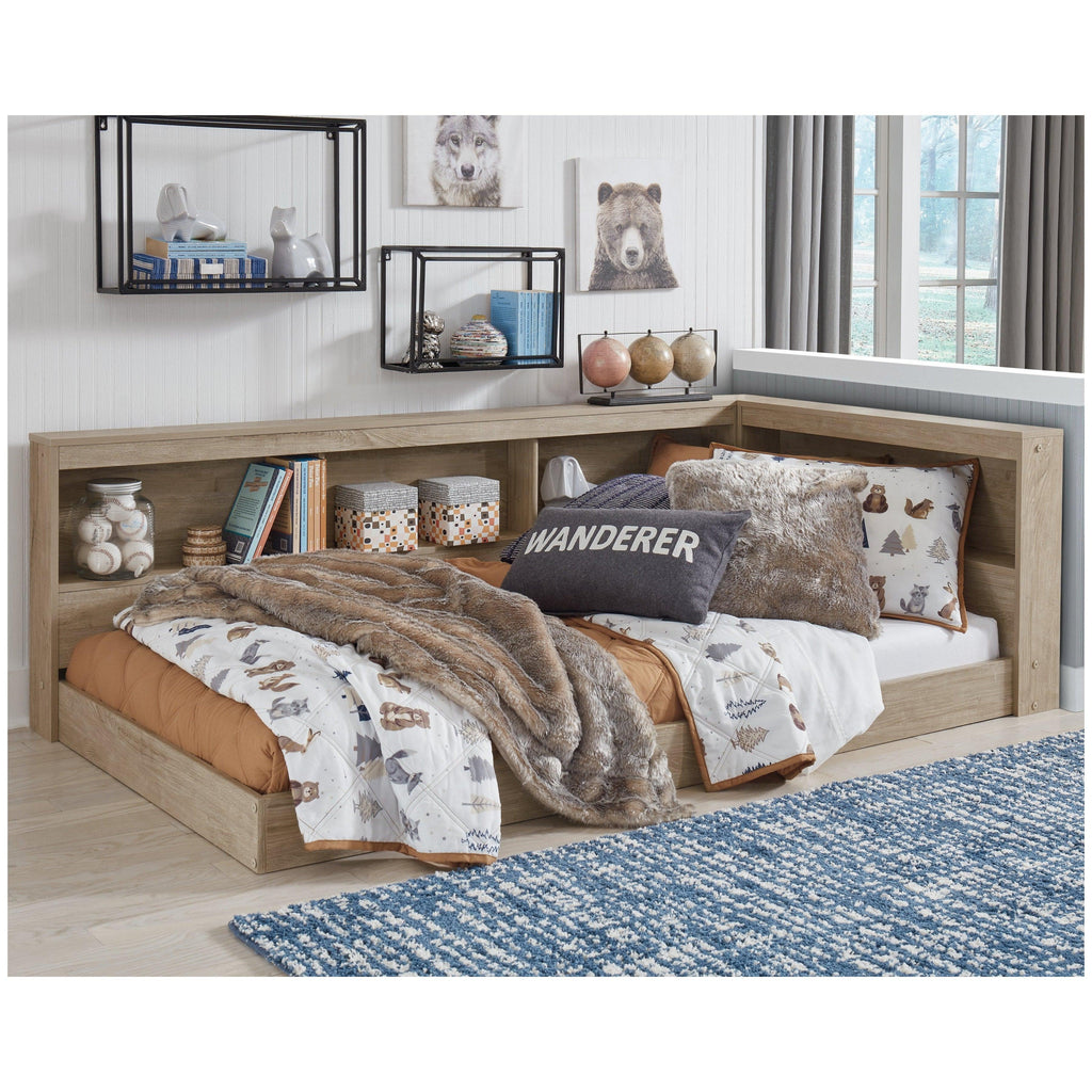 Oliah Bookcase Storage Bed