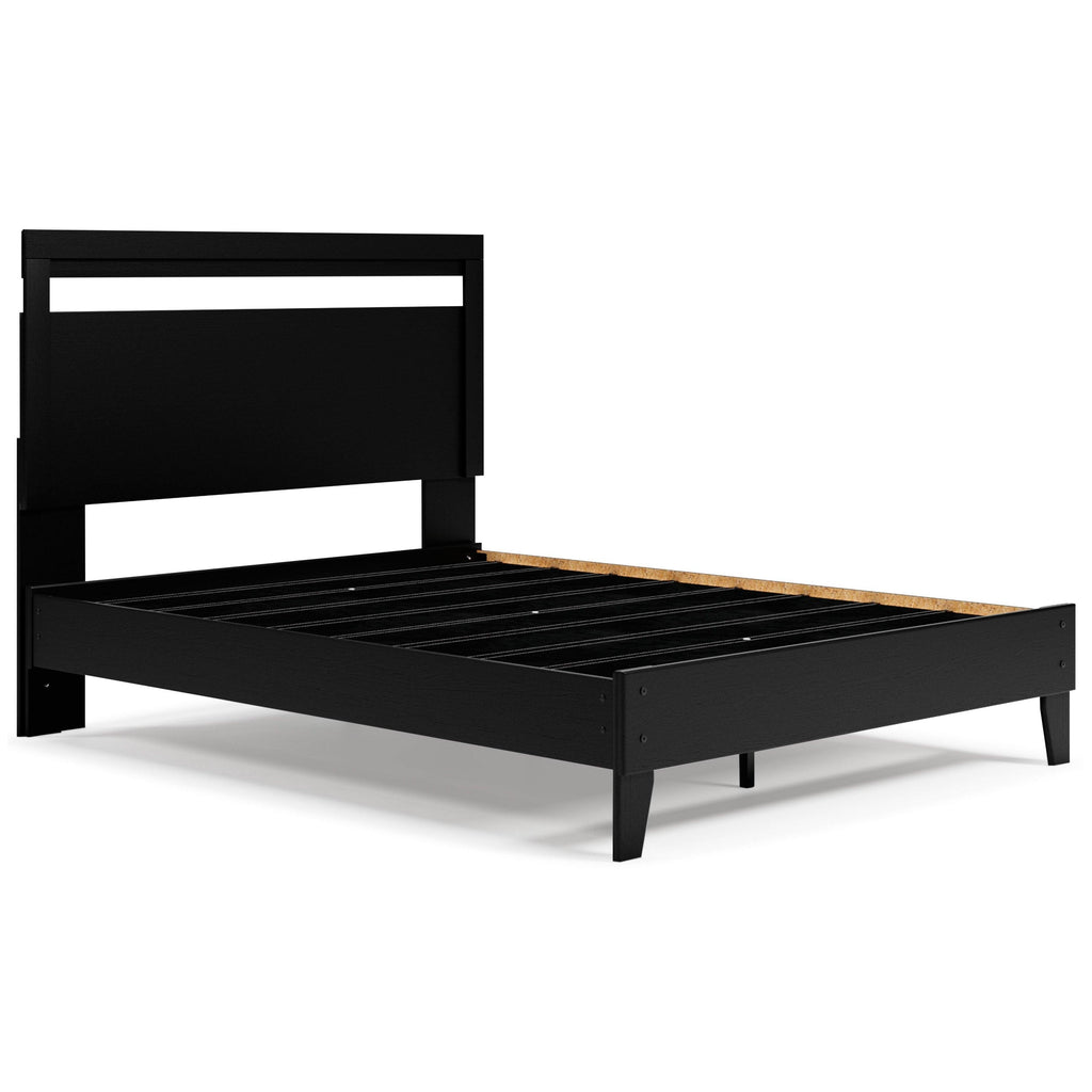 Finch Panel Platform Bed - Oak & Sofa Liquidators