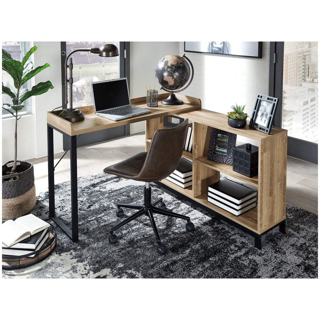 Gerdanet Home Office L-Desk Ash-H320-24