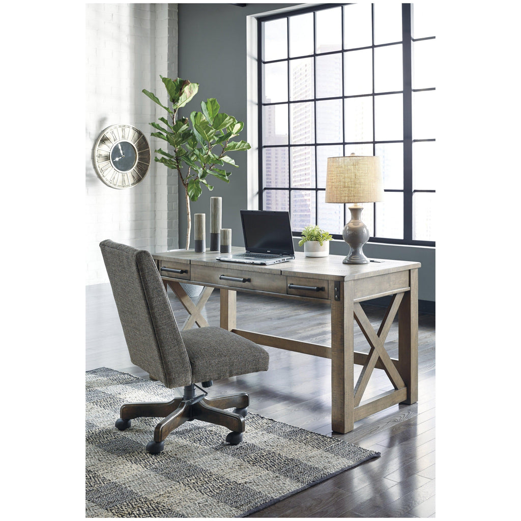 Aldwin Home Office Lift Top Desk Ash-H837-54