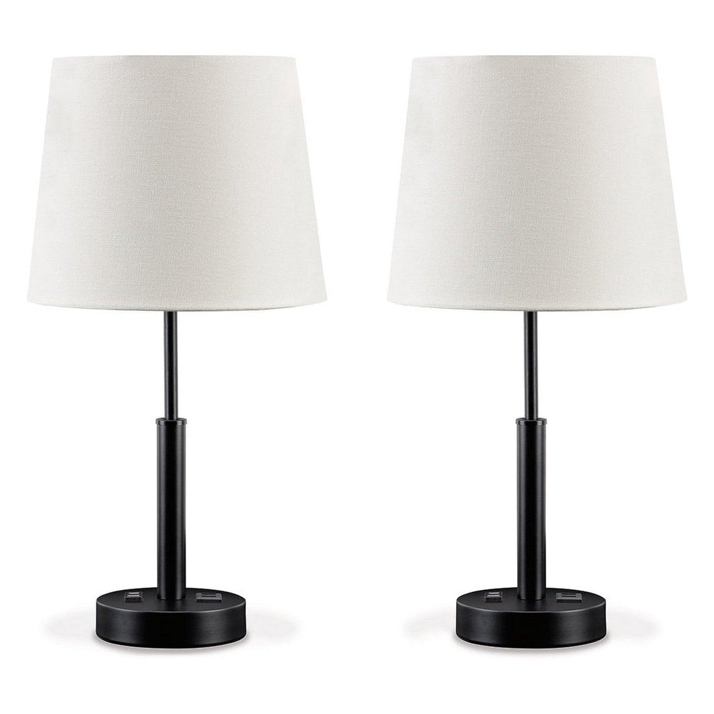 Merelton Table Lamp (Set of 2) Ash-L204354X2