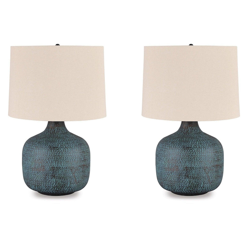 Malthace Table Lamp (Set of 2) Ash-L207304X2