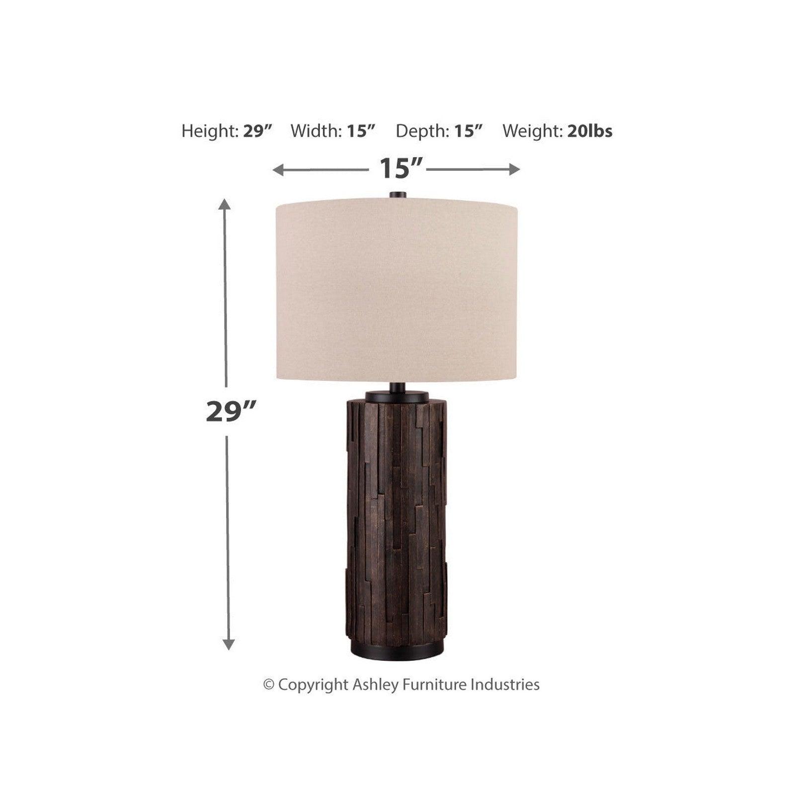 Signature Design by Ashley® Makya Table Lamp (Set Of 2) – Oak