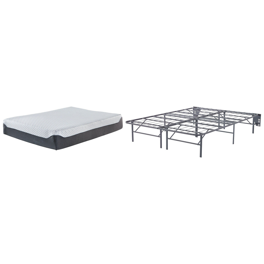 12 Inch Chime Elite Foundation with Mattress Ash-M674M7