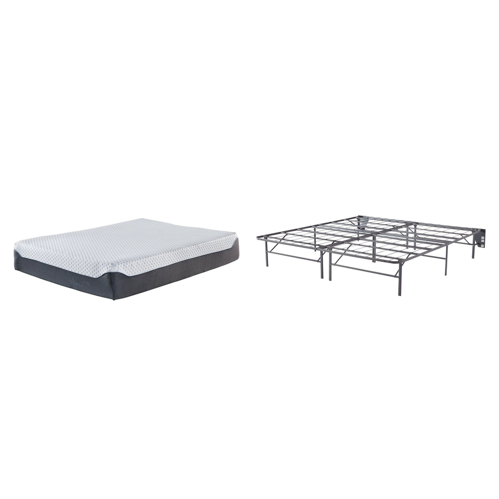 12 Inch Chime Elite Foundation with Mattress Ash-M674M8