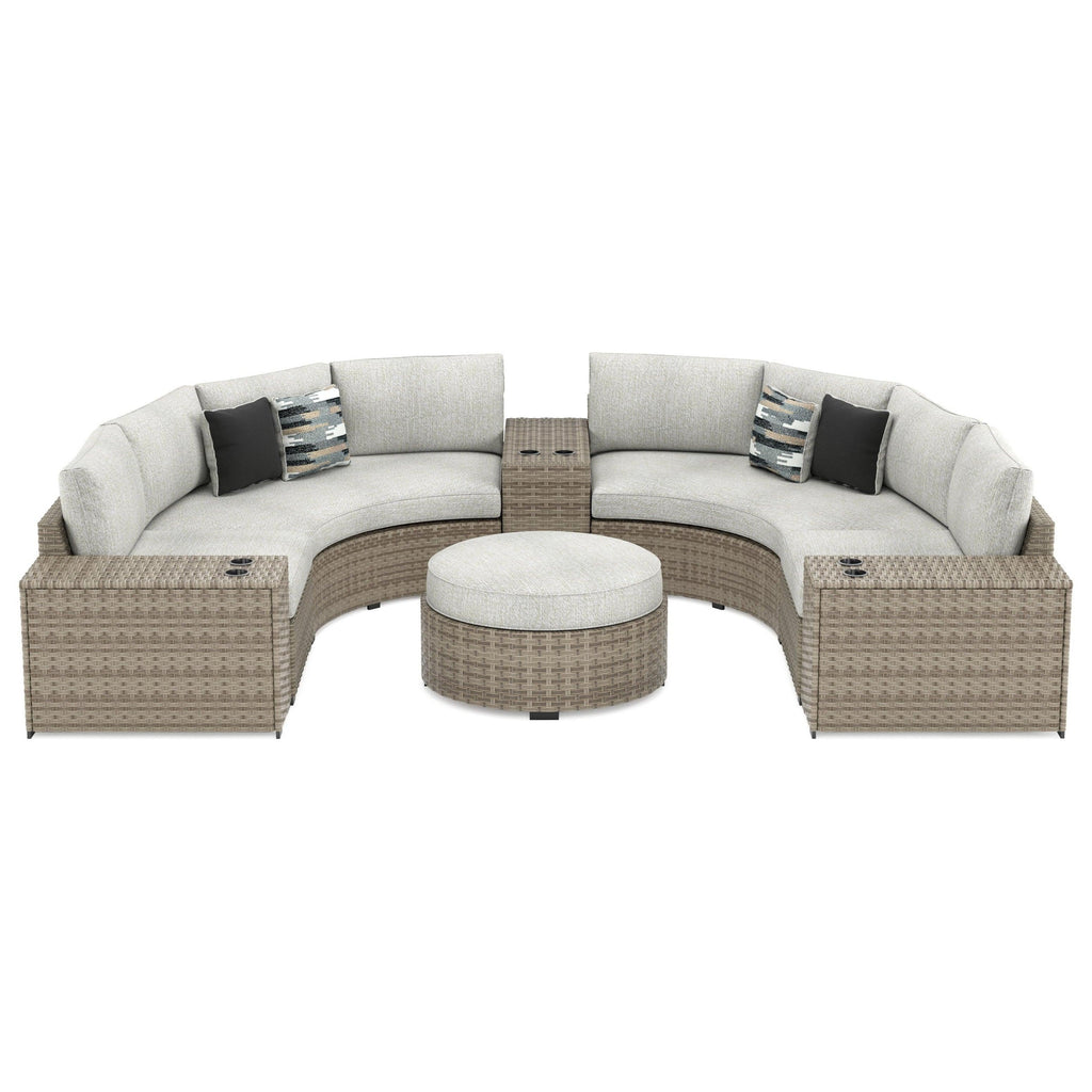 Calworth 7-Piece Outdoor Sectional Ash-P458P5