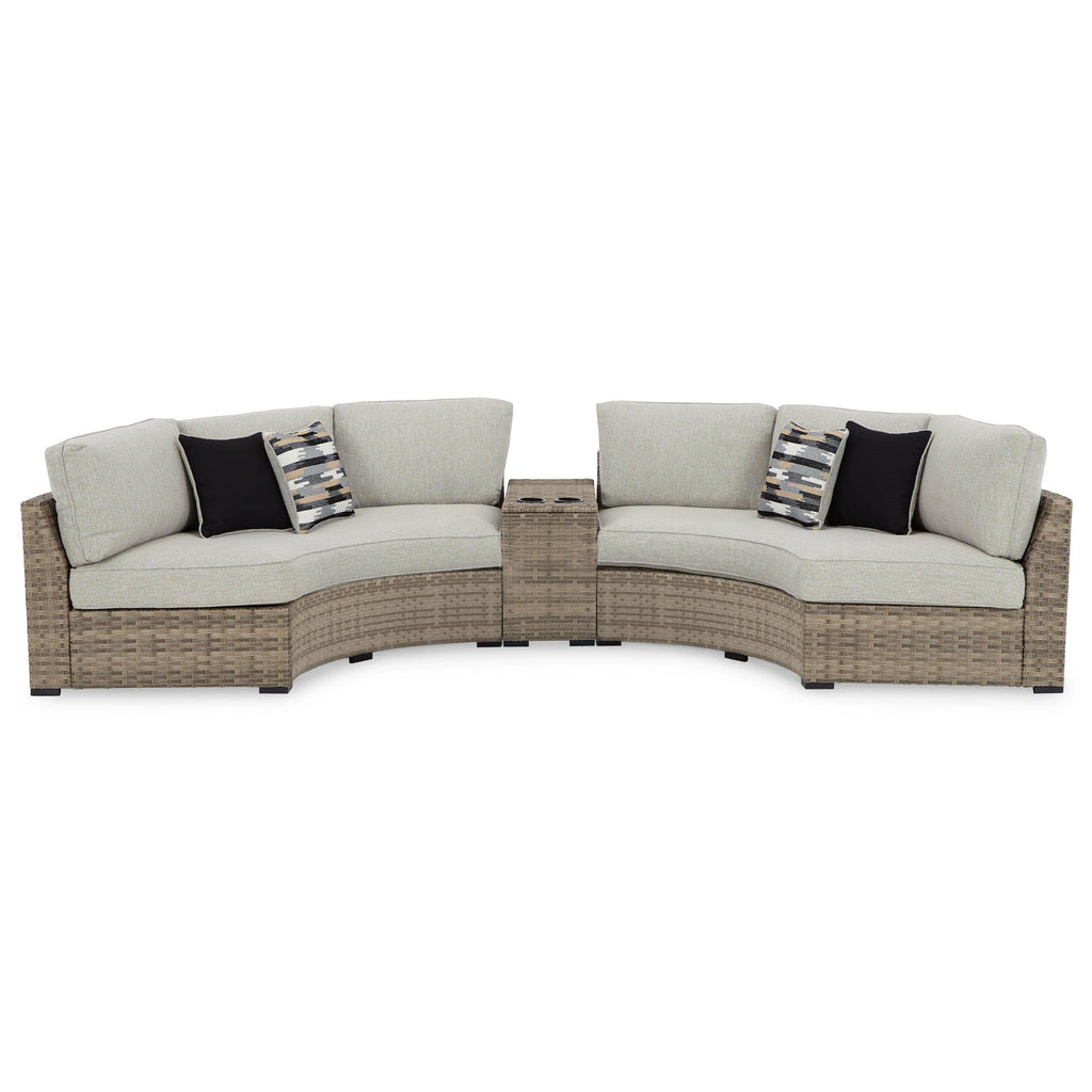 Calworth 3-Piece Outdoor Sectional Ash-P458P8
