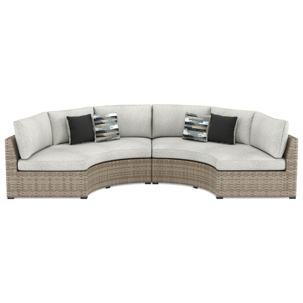 Calworth 2-Piece Outdoor Sectional Ash-P458P3