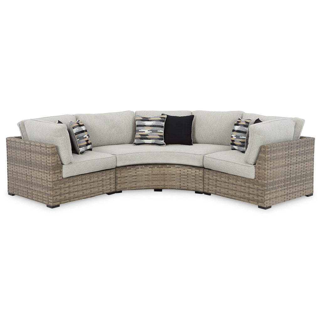 Calworth 5-Piece Outdoor Sectional Ash-P458P9