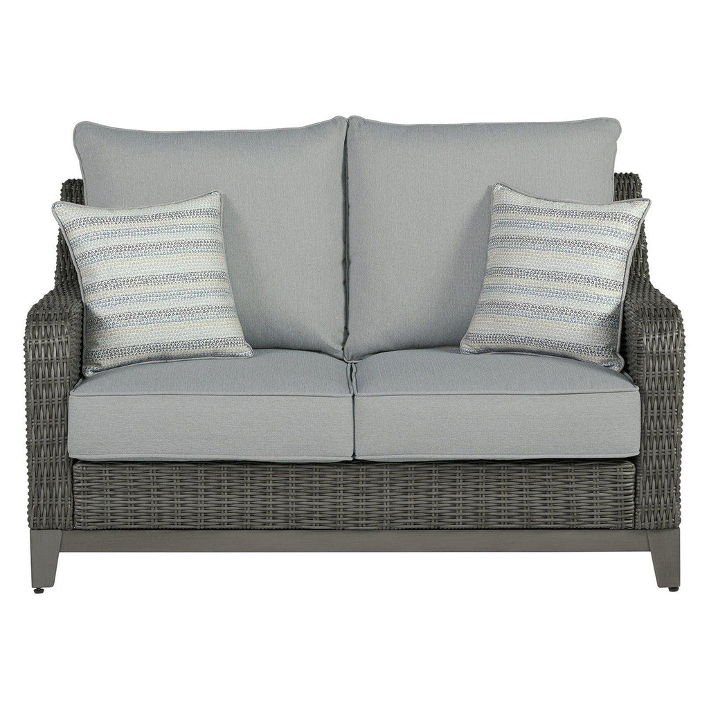 Elite Park Outdoor Loveseat with Cushion Ash-P518-835