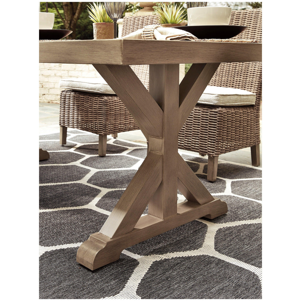 Beachcroft Dining Table with Umbrella Option Ash-P791-625