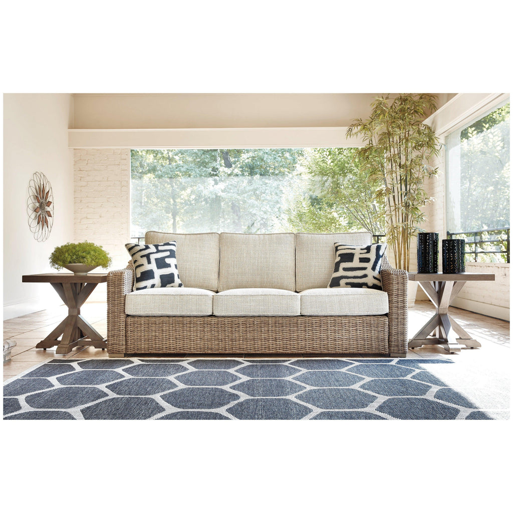 Beachcroft Sofa with Cushion Ash-P791-838