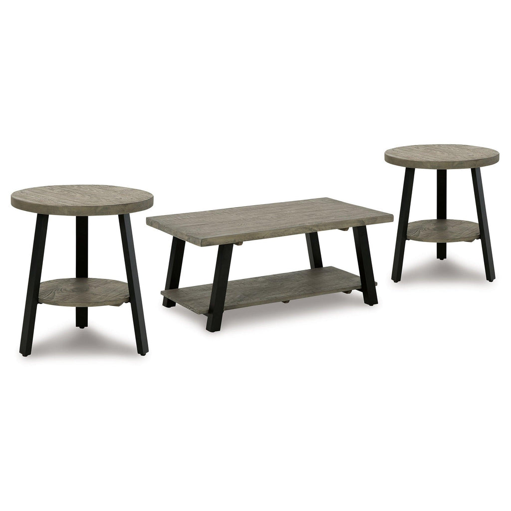 Brennegan Coffee Table and 2 End Tables Ash-T323T1