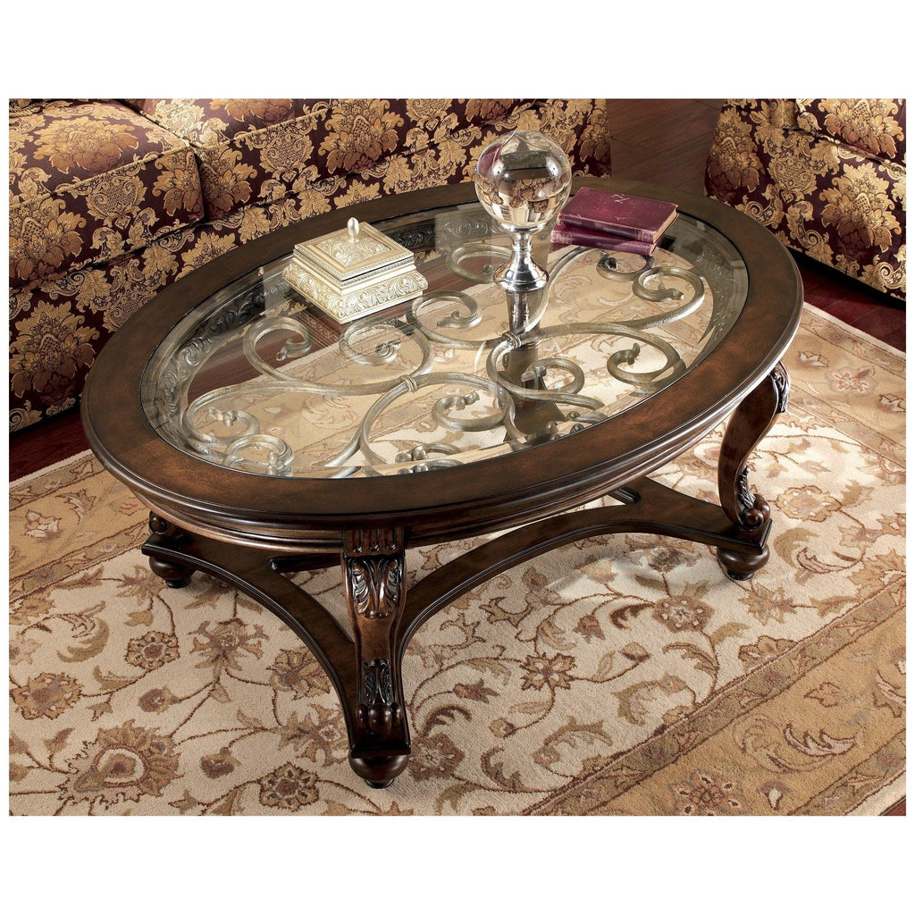 Norcastle Coffee Table and 2 End Tables Ash-T499T1