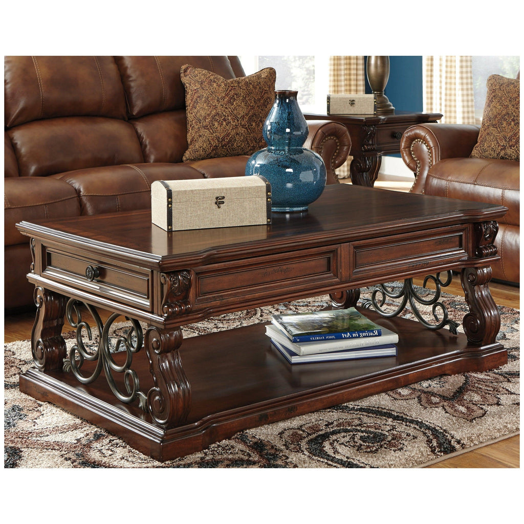Alymere Coffee Table and 2 End Tables Ash-T869T1