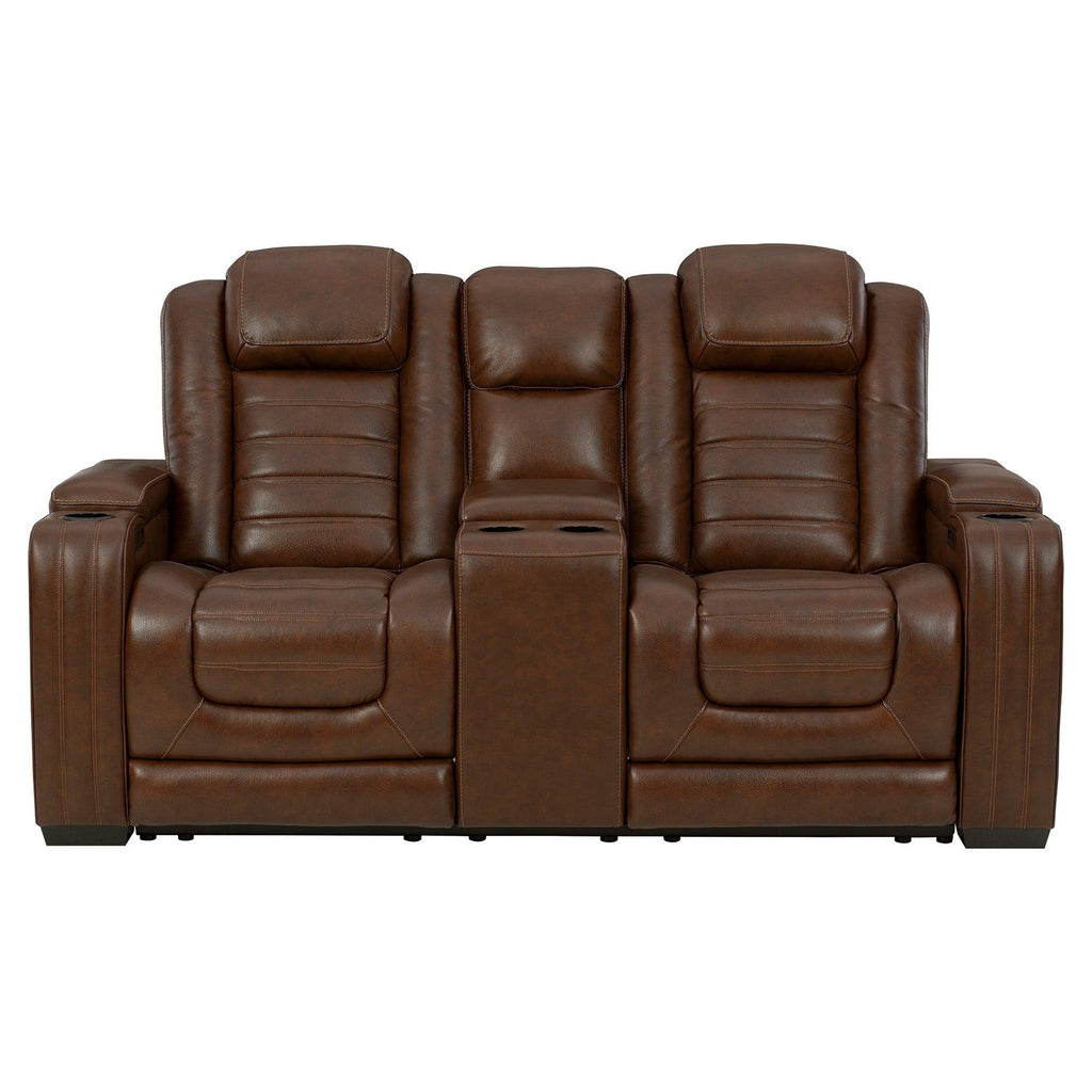 Backtrack Power Reclining Loveseat with Console Ash-U2800418