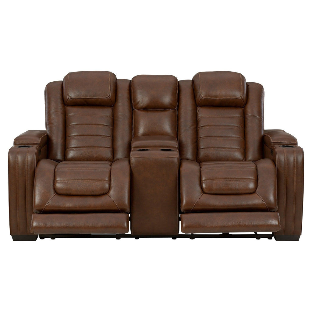 Backtrack Power Reclining Loveseat with Console Ash-U2800418