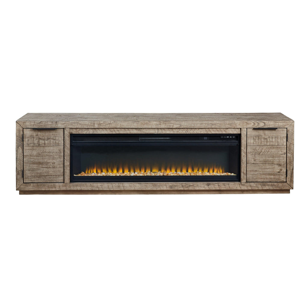 Krystanza TV Stand with Electric Fireplace Ash-W760W1