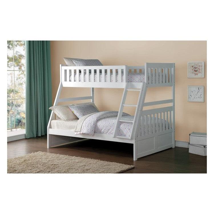 (3) TWIN/FULL BUNK BED, WHITE B2053TFW-1*