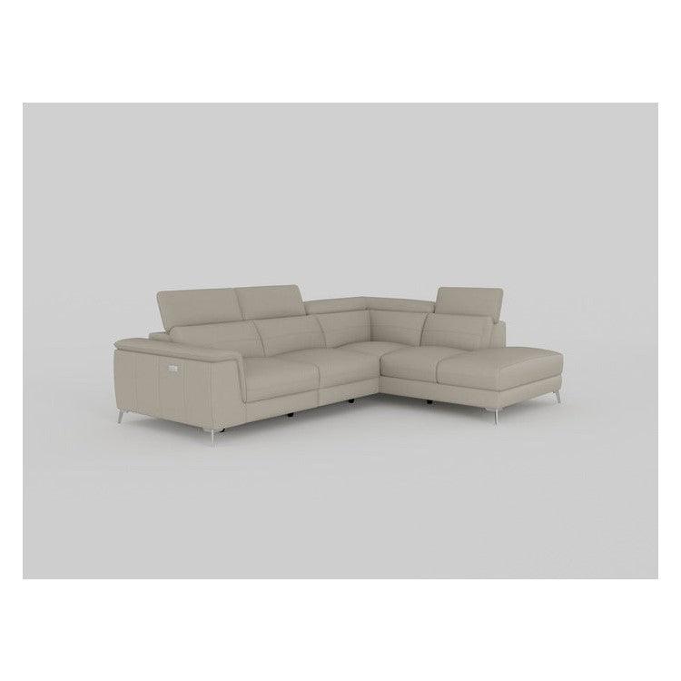 2PC SET:SECTIONAL, ALL GENUINE LEATHER 8256*