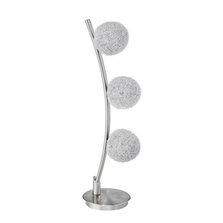 TABLE LAMP, 3 BALLS, CURVED H11302